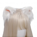 1 paar juuksen&otilde;elad Armas dekoratiivne peakate Uuenduslik multikas kassid k&otilde;rvad t&uuml;drukute juuksen&otilde;elad Cosplay rekvisiidid valge