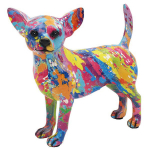 Les Tr&eacute;sors De Lily [A3848] &ndash; mitmev&auml;rviline pritsmekujuline vaigust 'Chihuahua' &ndash; 19x18x9 cm mitmev&auml;rviline