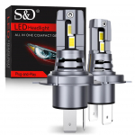 2tk H4 LED esitulede pirnid Canbus 9003 HB2 kaugl&auml;hituled 20000LM &uuml;liheledad autotuled 24 CSP turbo led dioodlambid 12V