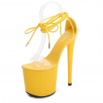 Pulmakingad Suvised seksikad super &ouml;&ouml;klubi peokingad Naiste sandaalid 1986. seeria 20cm konts 10cm platvorm LFD 34 sinine