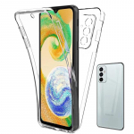 A04s &uuml;mbris 360 l&auml;bipaistev silikoon TPU+PC taga eesmine telefoni&uuml;mbrised Samsung Galaxy A04s GalaxyA04s 6,5-tolline topelt l&auml;bipaistev kaitse kogu korpusele Samsung Galaxy A04s puhas