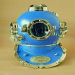 Kuninglik k&auml;sit&ouml;&ouml; USA merev&auml;e Mark V Scuba Divers Antiiksinise kiivri koopia 45,72 cm Antiiksed kogumisobjektid, koopiakiivrid ja kiivrid