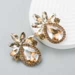 Naiste retrok&otilde;rvar&otilde;ngad titaani terassulamist ripatsk&otilde;rvar&otilde;ngad akr&uuml;&uuml;list v&auml;rvilised ananassikristallid, geomeetrilised k&otilde;rvakaunistused OneSize punane