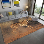 Avaleht 3D Leopardimustriga suured vaibad elutuppa Luksuslikud loomavaibad Magamistoa Pehme k&auml;sn Vannituba K&ouml;&ouml;k P&otilde;randamatt Uksematt 50cm x 80cm
