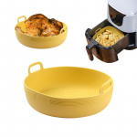 Kodu K&ouml;&ouml;gitarbed Toidukvaliteediga &otilde;hufrit&uuml;&uuml;r Silikoonpann k&uuml;psetusahi k&uuml;psetuspann Praetud kanakorvmatt &Otilde;hufrit&uuml;&uuml;ri tarvikud &Otilde;hkfrit&uuml;&uuml;ri matt pitsapann round (19.5*7 cm) kollane