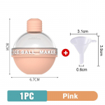 1 tk K&uuml;lmutatud j&auml;&auml;palli vorm viski Macaron j&auml;&auml;kuubiku vorm omatehtud suure k&ouml;&ouml;gij&auml;&auml; jaoks silikoonist j&auml;&auml;aluse k&ouml;&ouml;gitarvikud 1PC Orange