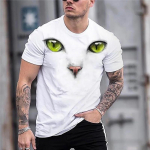 Suvised meeste T-s&auml;rgid Loomade Graafilised T-s&auml;rgid Pullover O Kaelusega Hundiprint 3D Suurem&otilde;&otilde;tmelised Disainer Topid Must vabaaja vintage meeste riided S