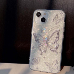 Ins Butterfly Cartoon Shell for Iphone 13 12 Promax 11 14 Pro Max Imd S&auml;rav Relif 3d armas telefoni&uuml;mbris, ilus tagakaas Capa For iphone 12