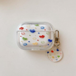 Smiley Cartoon juhtmevaba Bluetoothi ​​k&otilde;rvaklappide &uuml;mbris Apple Airpodidele 1 2 3 Pro 2nd Cute Smile Lovely Charging Box Keychain Capa For Airpods Pro
