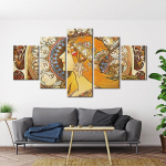 Modulaarne l&otilde;uendimaal HD-prindid 5 paneeli l&otilde;uendikunst Neitsi Maarja plakat seinapildid Kodukaunistus 20x35cm*2 20x45cm*2 20x55cm*1