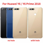 Tagak&uuml;lg Huawei Y6 2018 Y6 Prime 2018 akupaneeli tagaukse korpuse vahetus koos kaamera objektiivi ja k&uuml;ljega Y6 2018 Blue