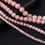 Looduslikust kivist v&auml;ikesed helmed kodumaised roosad opaalhelmed amuletid ehete valmistamiseks DIY kaelakee k&auml;ev&otilde;ru k&otilde;rvar&otilde;ngad tarvik 4mm