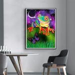 5D DIY Teemantmaal Metsik Leopard Ristpistesett T&auml;ielik Teemanttikand Mosaiikkunst Pilt Rhinestones Dekoor Kingitus Full Round 20x30cm