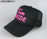 Uus neoonroosa BRIDE TEAM BRIDE T&auml;iskasvanute v&otilde;rgust Trucker Hat Cap Design Snapback Bachelorette Party Weekend Beachi m&uuml;tsid Reguleeritavad m&uuml;tsid Adult Size