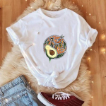 Aasia suuruses tr&uuml;kitud T-riided Suvised graafilised t-s&auml;rk Leopard Letter 90-ndate vabaaja naiste naiste multikas Naiste mood l&uuml;hikeste varrukatega T-s&auml;rk S