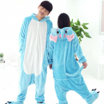 Kigurumi hunt Cartoon Pidžaama Jumpsuits Naised Mehed Kapuutsiga magamisriided &Uuml;hed Lapsed Lapsed Loomade Cosplay Kost&uuml;&uuml;mid xl