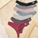 FINETOO 7 TK/komplekt M-XL Naiste puuvillane pesu 9 &uuml;hev&auml;rvilised alusp&uuml;ksid G-string Seksikad V-taljega stringid T&uuml;drukute aluspesu Naiste alusp&uuml;ksid M