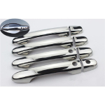 FUNDUOO For Honda CR-V CRV 2012 2013 2014 2015 New Chrome Door Handle Covers trim With Two Smart Entry Buttons Car gray