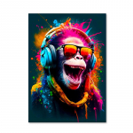 T&auml;navapopkunst L&otilde;busad loomad K&otilde;rvaklappe kandvad ahvid Plakatid Prindid M&auml;ngu k&auml;epidemed L&otilde;uendimaaling Seinakunst kodukaunistuseks 70X120cm No Frame