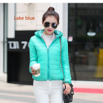 Naiste ultrakerge kapuutsiga pardi sulejope, pikkade varrukatega puhas v&auml;rvi &otilde;hukesed l&uuml;hikesed t&otilde;mblukuga mantlid 2XL j&auml;rve sinine v&auml;rv