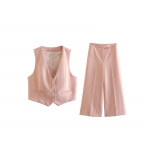 Naiste suvi, 2 t&uuml;kki komplektid vabaaja vestid, mantlid ja laiad p&uuml;ksid, naiste elegantsed t&auml;navakost&uuml;&uuml;mid, riided ansambel, s&ouml;rkiv naine XS