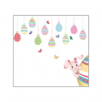 2 lehte klaaskleebised Kahepoolsed visuaalsed v&auml;rvilised PVC lihav&otilde;ttep&uuml;hade multikad Egg Bunny elektrostaatilised pastad vitriinile