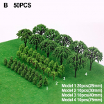 50 tk puud Mudel A/B DIY Green Kvaliteetne maastik B