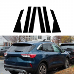 For Ford Escape Kuga 2013 2014 2015-2022 2023 l&auml;ikiv klaver, must autoukse akende sammas, keskosa posti&auml;&auml;ristuse kleebised, automaatne stiil 2013-2019