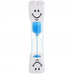 2 min Smiley Kids Blue hambaharja liivataimer &ndash; 120 teistkordse toiduvalmistamise kingituse k&auml;tepesu hambaharja 2x2x10cm