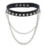 Goth Punk Spike Rivet Choker kaelarihm naistele Steampunk Pentagram kaelakee Emo kaelarihm Cosplay Chocker gooti aksessuaarid