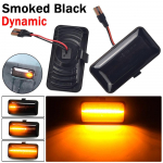 VW Golf 3 MK3 1H1 1H5 1E7 Passat 35i Vento 1H2 1991 1992 1993 1994 1995 1995 LED k&uuml;lgmarkeri suunatuli jaoks Dynamic Smoked Black