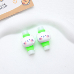 2tk laadija kaabli kerimiskaitse valge karu multifilmi s&auml;&auml;stja Data Line kaitse&uuml;mbris k&otilde;rvaklappide juhtme varruka katte juhtme korraldaja