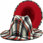 Lihtne Patchwork Naiste Fedora M&uuml;ts Kirjade tr&uuml;kkimine Disain Laia &auml;&auml;rega Trilby Jazz M&uuml;tsid Ametlik T&auml;navakleit M&uuml;ts Sombreros De Mujer 56-58CM