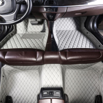 Auto jalapadjad Volkswagen VW Tiguan 2017- auto salongi tarvikud kohandatud auto p&otilde;randamatid auto vaip pruun
