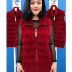 Paksendatud Faux Mink Vest Keskealiste naiste talveriided soe jope L