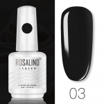 ROSALIND 15ml Soak Off UV geellakk, poolp&uuml;siv erksav&auml;rviline geel-k&uuml;&uuml;nelakk h&uuml;briidlakk k&uuml;&uuml;nelakk geel k&uuml;&uuml;nte kujundamiseks