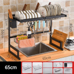 Roostevabast terasest n&otilde;udekuivatusrest kraanikausi kohal K&ouml;&ouml;k hoiuriiul Lauan&otilde;ud &auml;ravoolutoru Koristaja Ruumis&auml;&auml;stja alus E 65 x 31.5 x 52CM