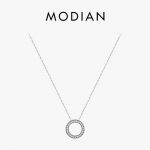 Modian Romantiline 925 Sterling h&otilde;be moodne &uuml;mar s&uuml;damega kaelakee naistele Fantastiline elu pulmakeed ehted kingitus h&otilde;be