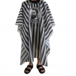 T&auml;iskasvanutele m&otilde;eldud juuksur veekindel soeng juuksuri kleidi m&auml;his Salong Cape Triibulise mustriga p&otilde;ll roheline