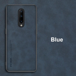Luksuslik nahast &uuml;mbris OnePlusi jaoks 7 7T 8 Pro 8T kattega matt silikoonist telefoni&uuml;mbris OnePlusi jaoks 5 5T 6 6T One Plus 7 8 T 7Pro Coque For OnePlus 7T sinine