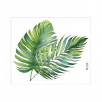 Tualettruumi kaane kleebised Roheline Turtleback Leaf Design Lihtne peale kanda kauakestvad kleepuvad vannitoakaunistuse kleebised