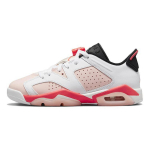 Air Jordan 6 Retro Low GS Atmosphere Laste tossud Valge Infrared-23 768878-102 37.5