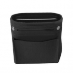 Naiste kaasaskantav &uuml;hev&auml;rviline vildist mitme taskuga kosmeetikak&auml;ekott S must