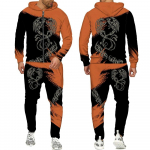 Phoenix Tattoo 3D k&otilde;ikjal tr&uuml;kitud kapuutsiga dressid Meeste dressid pikkade varrukatega dressipluusid dressip&uuml;ksid meeste t&auml;navar&otilde;ivaste komplektid L