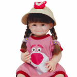 55 cm kogu kehaga vin&uuml;&uuml;l Reborn Dolls Raya T&otilde;elise v&auml;limusega naeratuse lohukesed Simulatsioon T&uuml;druku nukk Vasts&uuml;ndinud nukk saab siseneda veekogusse, m&auml;ngukaaslane m&auml;nguasi j&otilde;ulukink