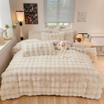 Talvine Palus Milk Velvet neljaosaline komplekt, paksendatud soojalt paigaldatud linade komplekt, kolmeosaline komplekt 1.2m three-piece set