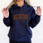 Unisex HoodieSalvatore Alates 1864. aastast Hoodie Mystic Falls Hoodie Vampire Diaries Jumper Vintage TVD Damon Stefani f&auml;nnide kingitus Unisex vintage kapuutsid M