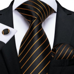 Meeste siidist lipsud Sinised, punased, mustad kuldsed, tahked Paisley triibulised lipsud, pulmade komplekt N-7331