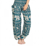 Hippie &scaron;ikk, vabaaja p&uuml;ksid, elevandimustriga, &uuml;ks suurus n&ouml;&ouml;riga, unisex mudel. Roheline. roheline