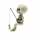 Koljup&uuml;&uuml;gi kujukeste gooti Halloweeni minivaigu &otilde;udne sisekujundus loominguline ornament Halloweeni austajatele valge